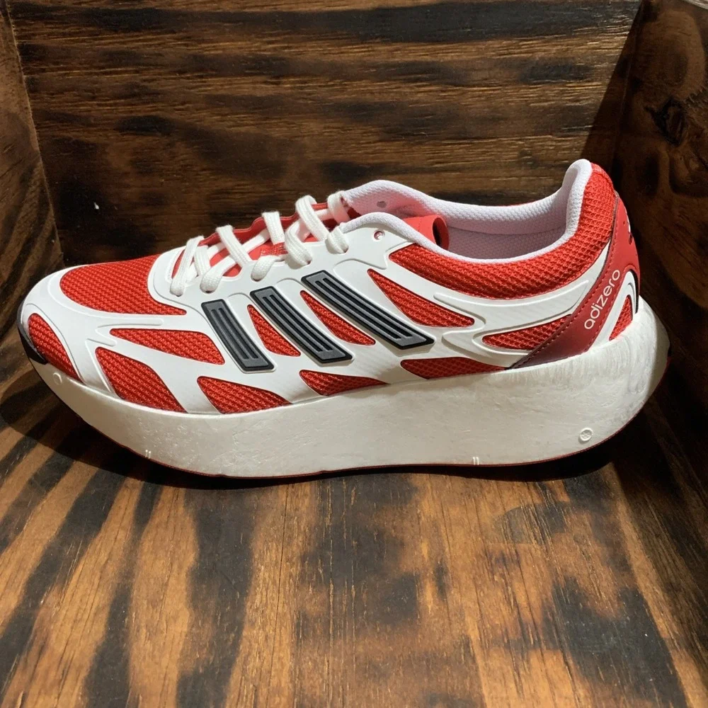 adidas Adizero Aruku Running Shoes Mens 10 White Pure Ruby JI0308